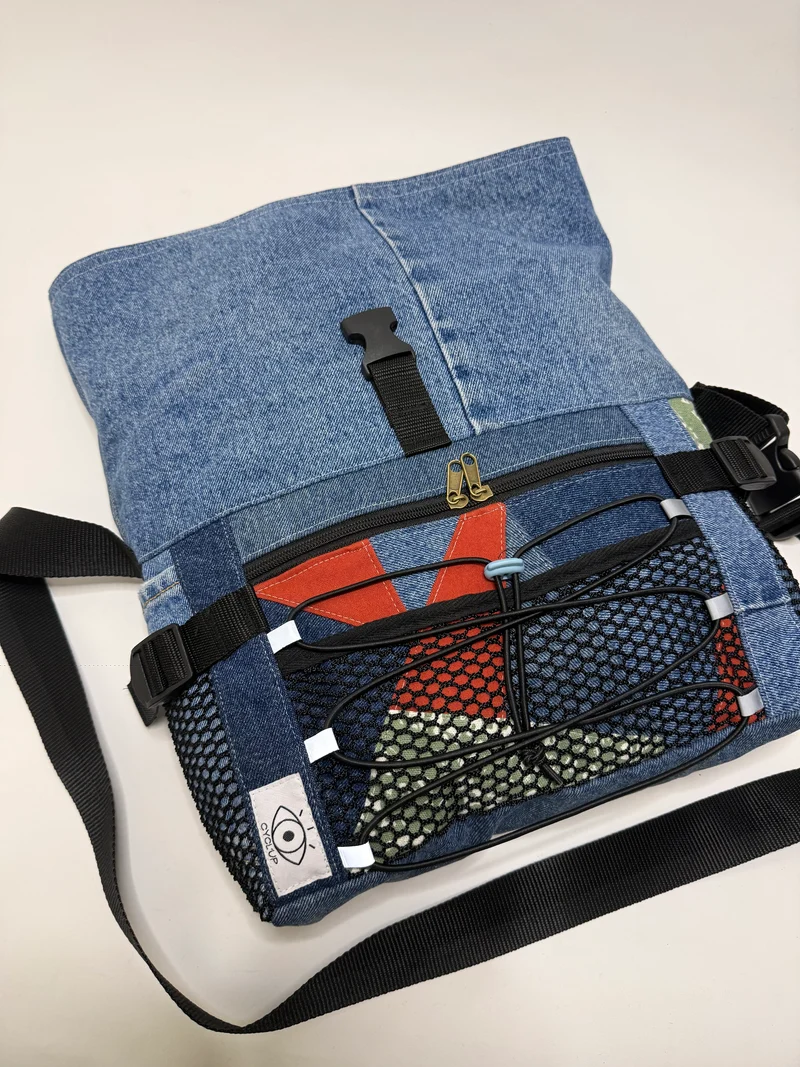 Sac besace roll top