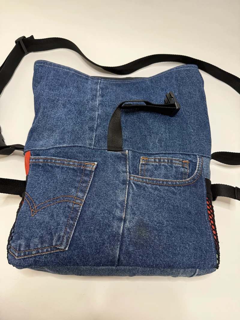 Sac besace roll top