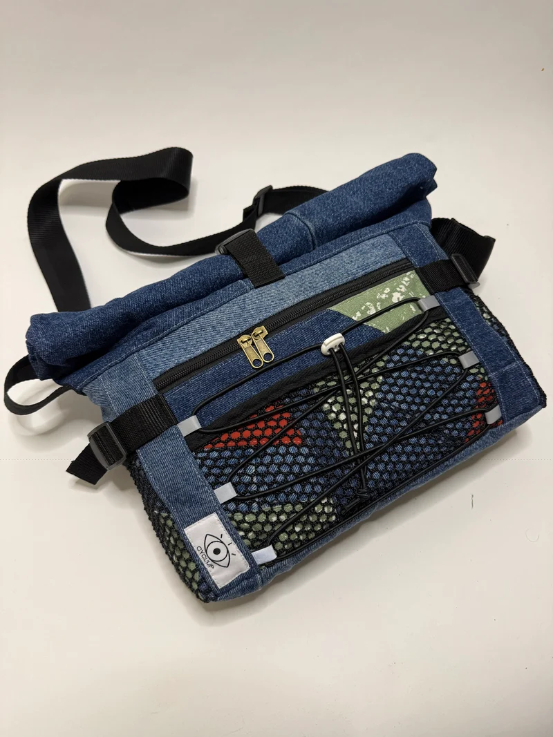 Sac besace roll top
