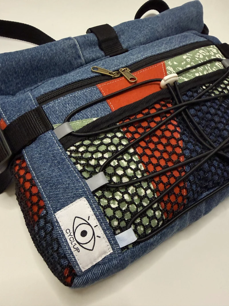 Sac besace roll top