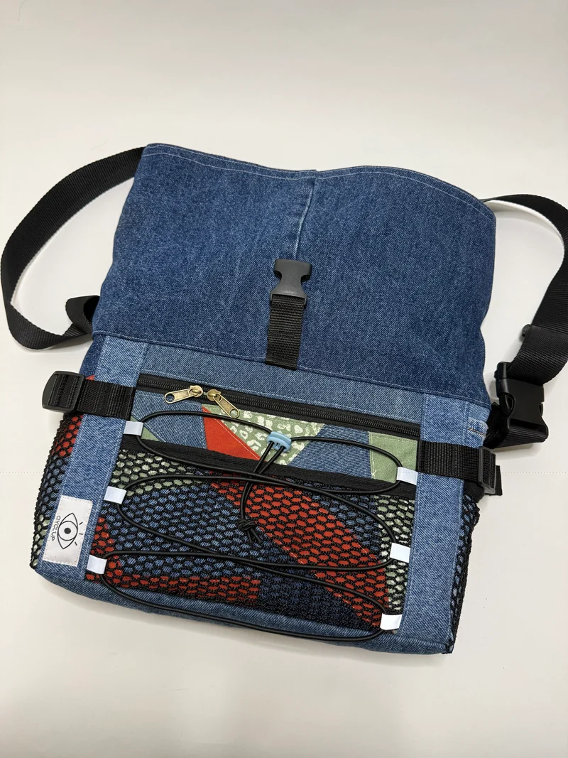 Sac besace roll top