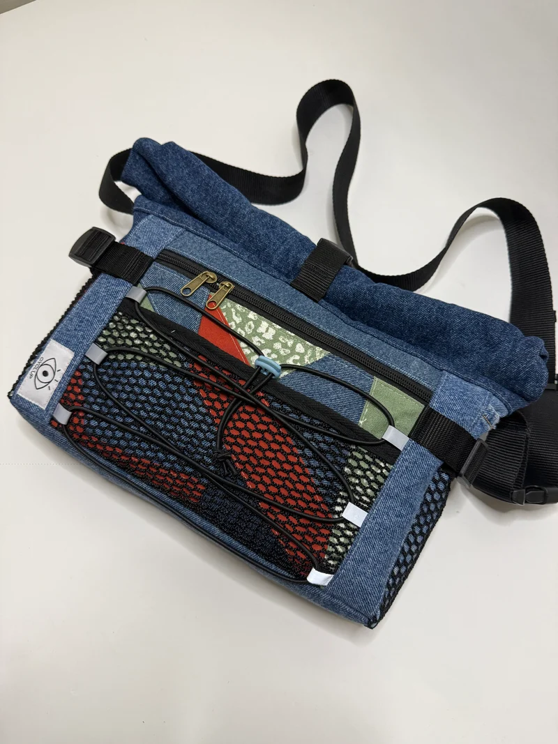 Sac besace roll top
