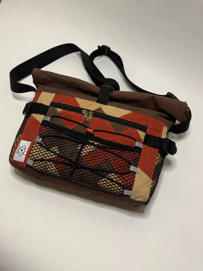 Sac besace roll top