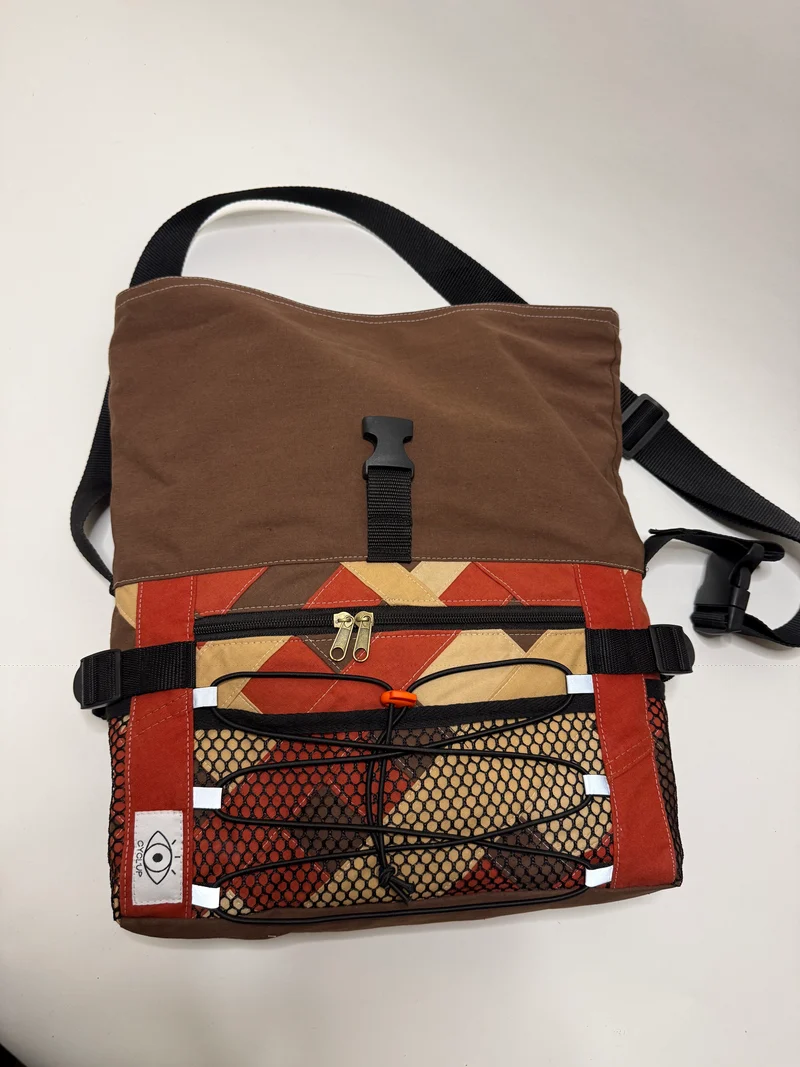 Sac besace roll top