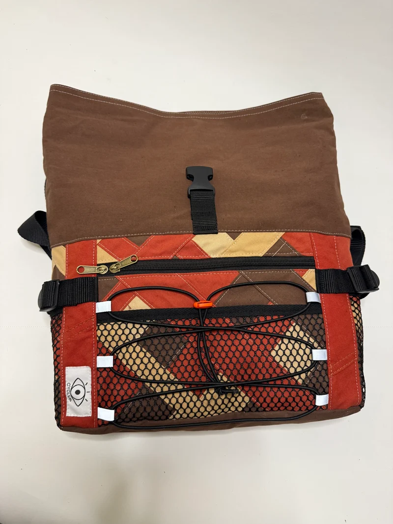 Sac besace roll top