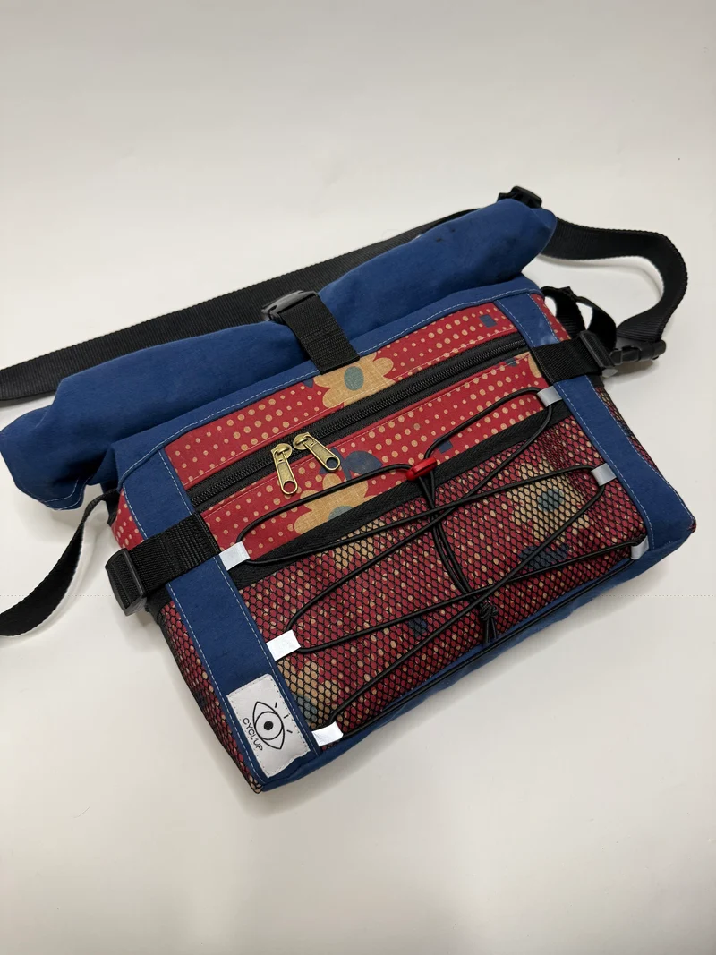 Sac besace roll top