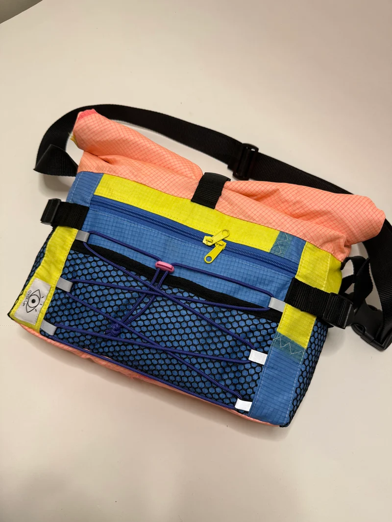 Sac besace roll top
