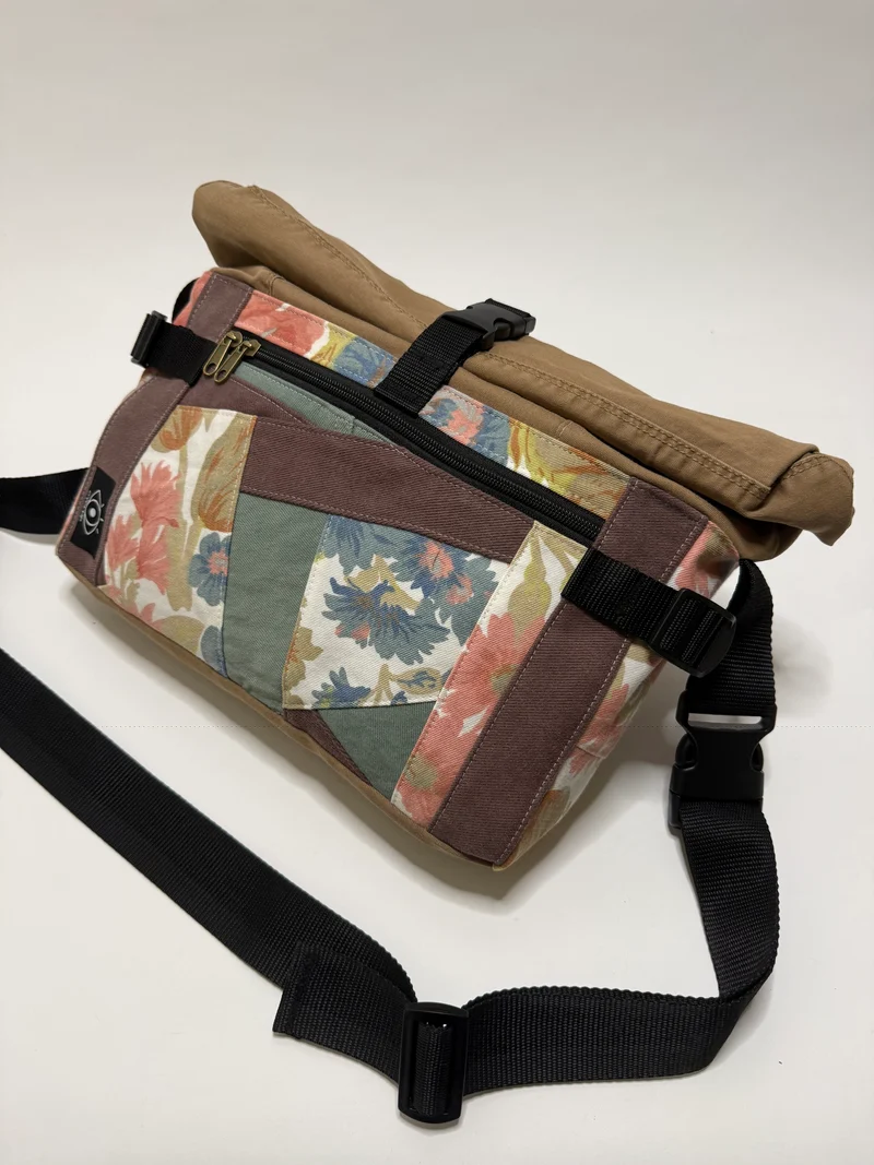 Sac besace roll top
