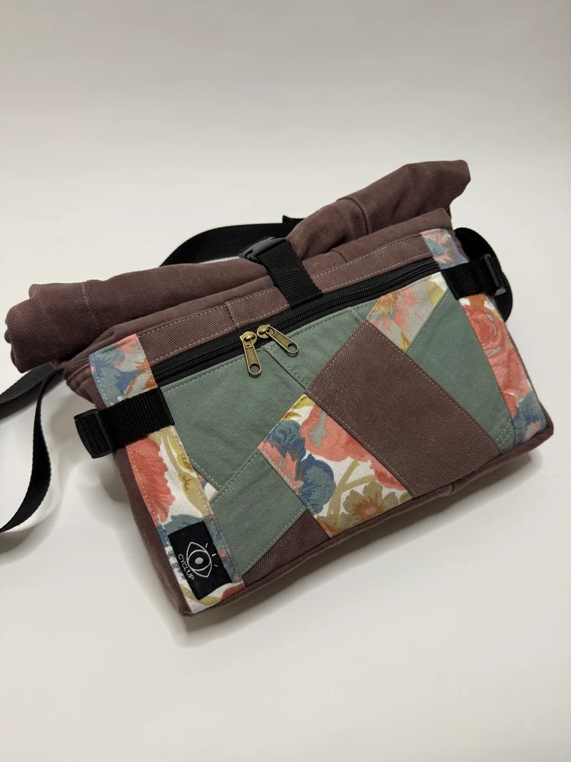 Sac besace roll top