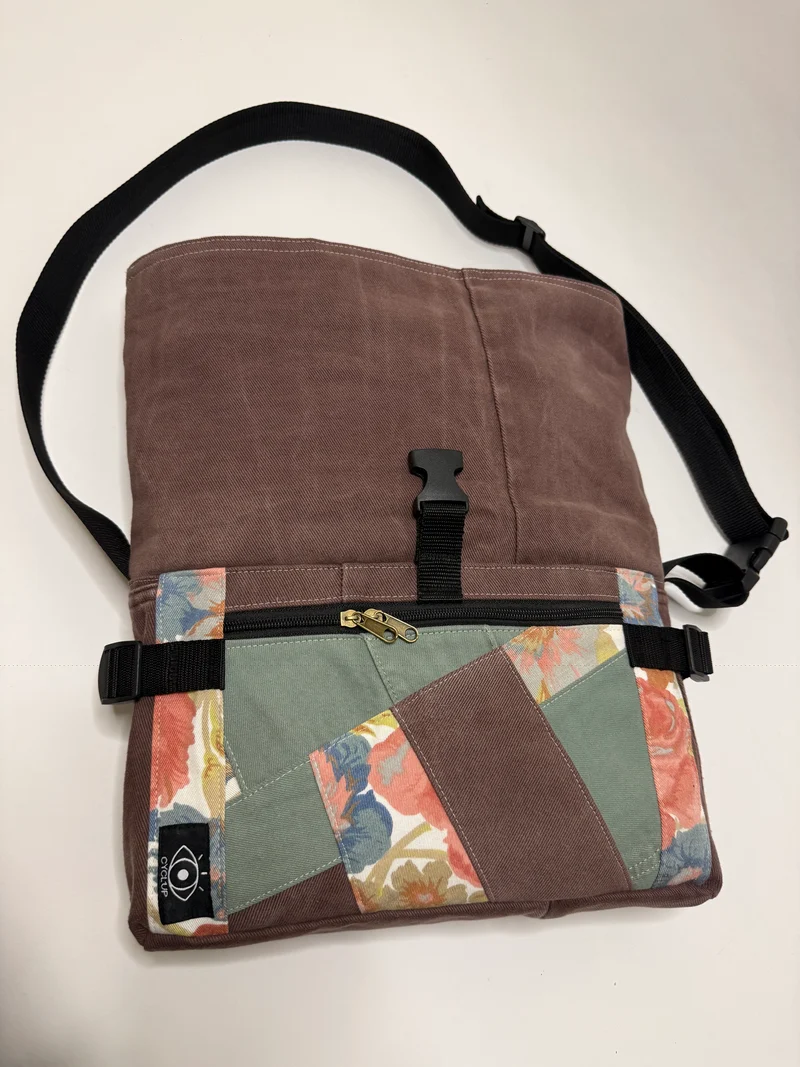 Sac besace roll top