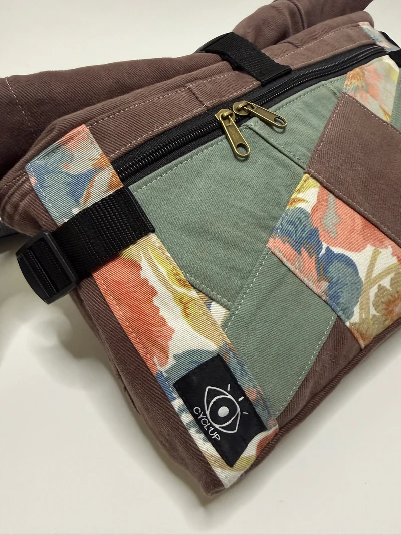 Sac besace roll top