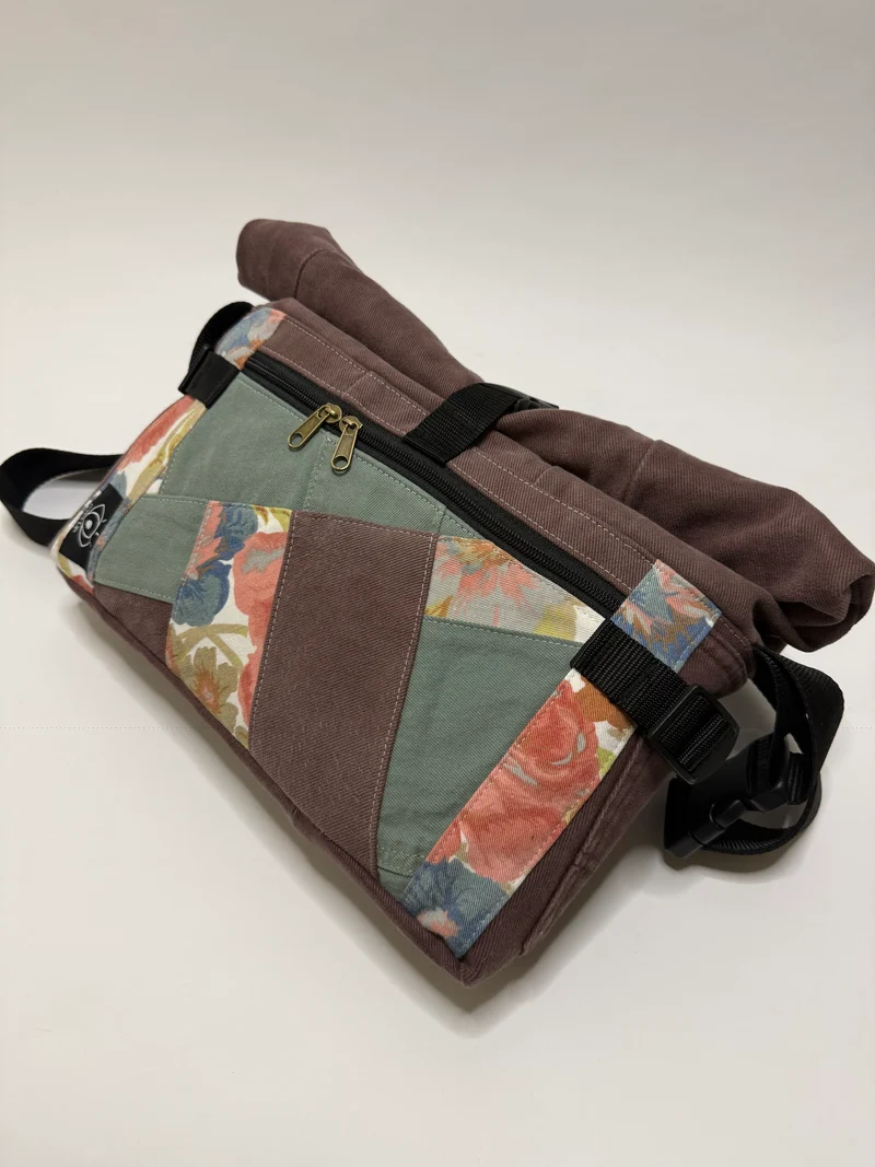 Sac besace roll top