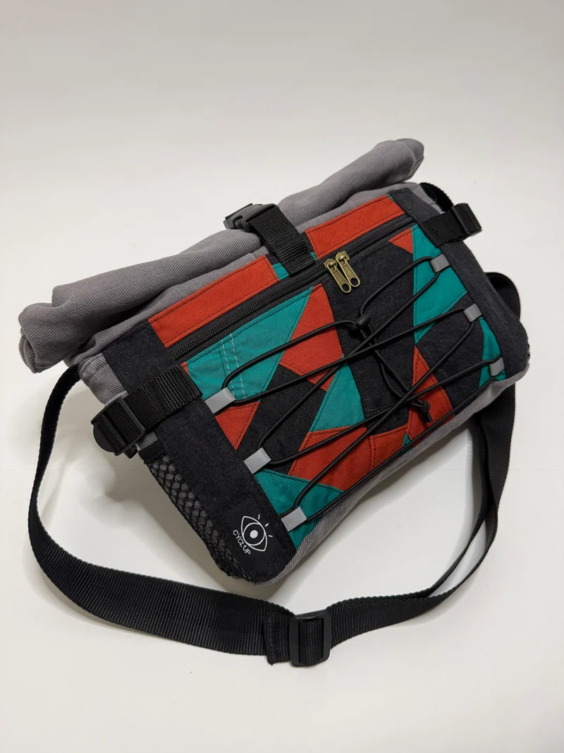 Sac besace roll top