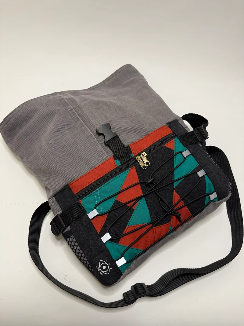 Sac besace roll top