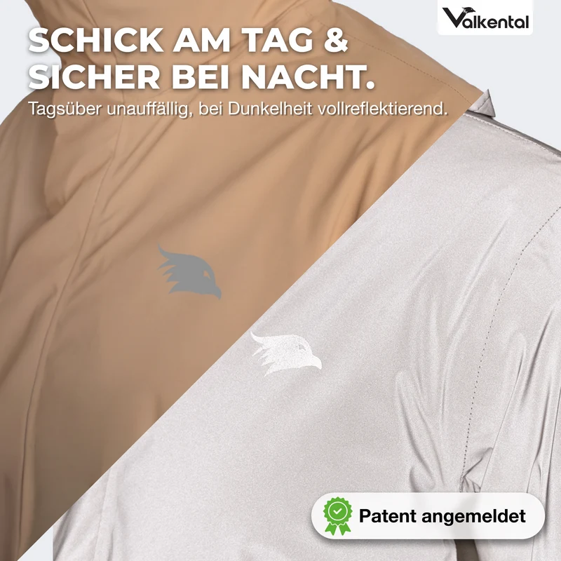 Veste 3 en 1 Smart Jacket - 100 % réfléchissante et imperméable, avec polaire amovible à fermeture éclair - Produit de deuxième choix