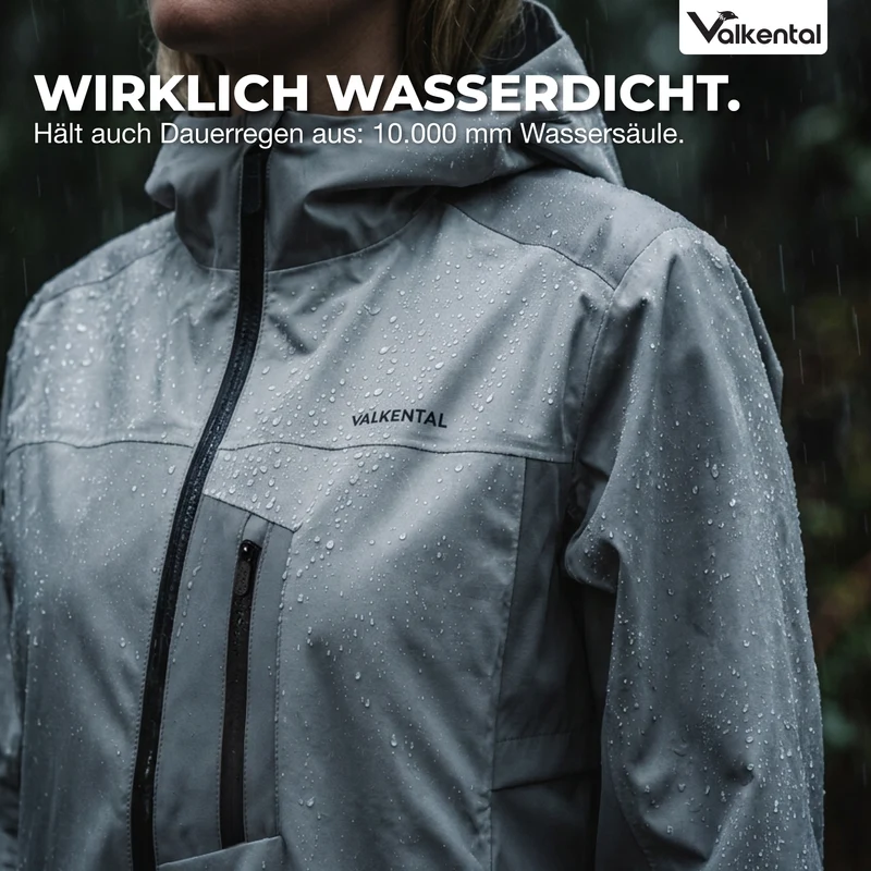 NOUVEAU : Rain Jacket Pro - Veste de pluie 100 % réfléchissante avec aération et capuche compatible avec un casque