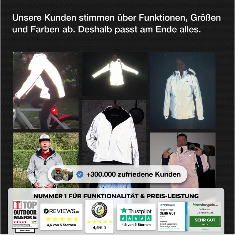 NOUVEAU : Rain Jacket Pro - Veste de pluie 100 % réfléchissante avec aération et capuche compatible avec un casque
