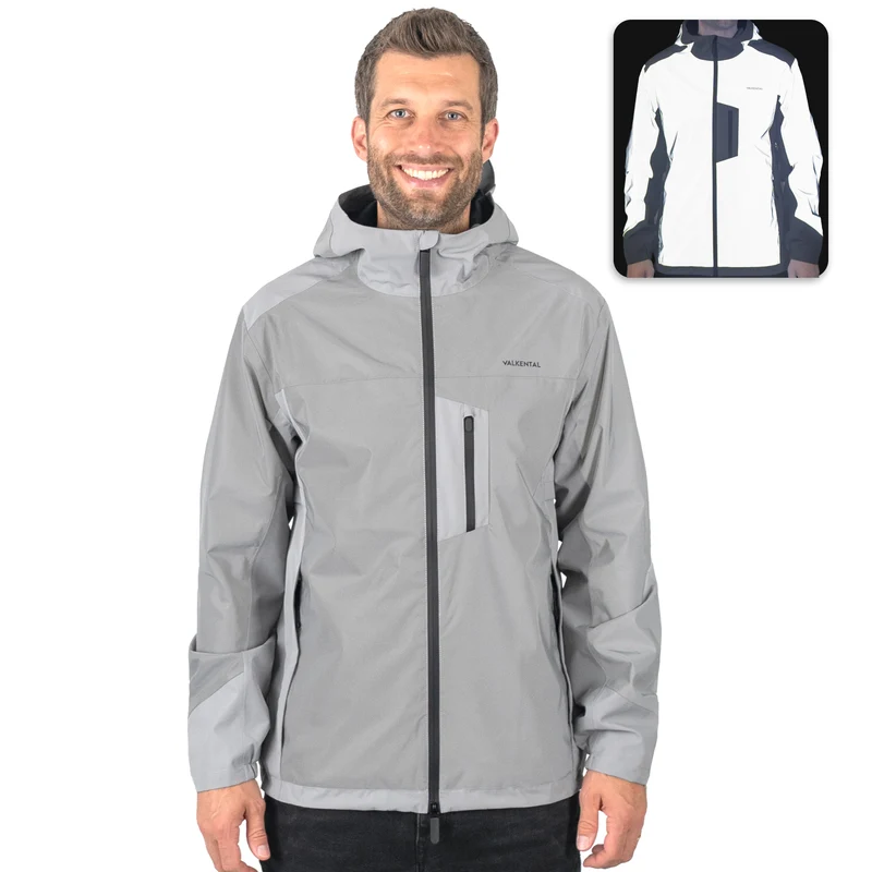 NOUVEAU : Rain Jacket Pro - Veste de pluie 100 % réfléchissante avec aération et capuche compatible avec un casque