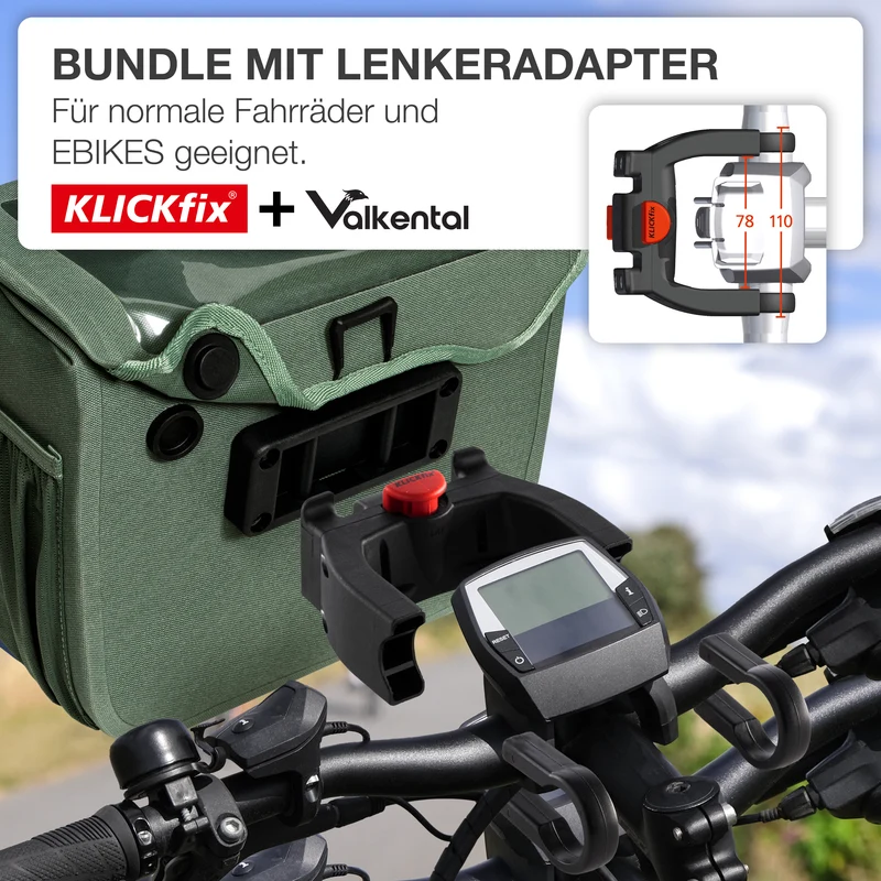Front Pack - Sacoche de guidon robuste et étanche - B-Ware
