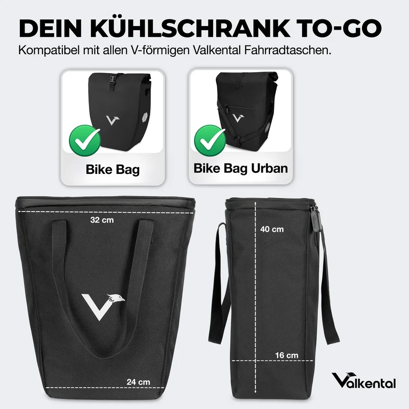 Sac isotherme pour sacoches de vélo