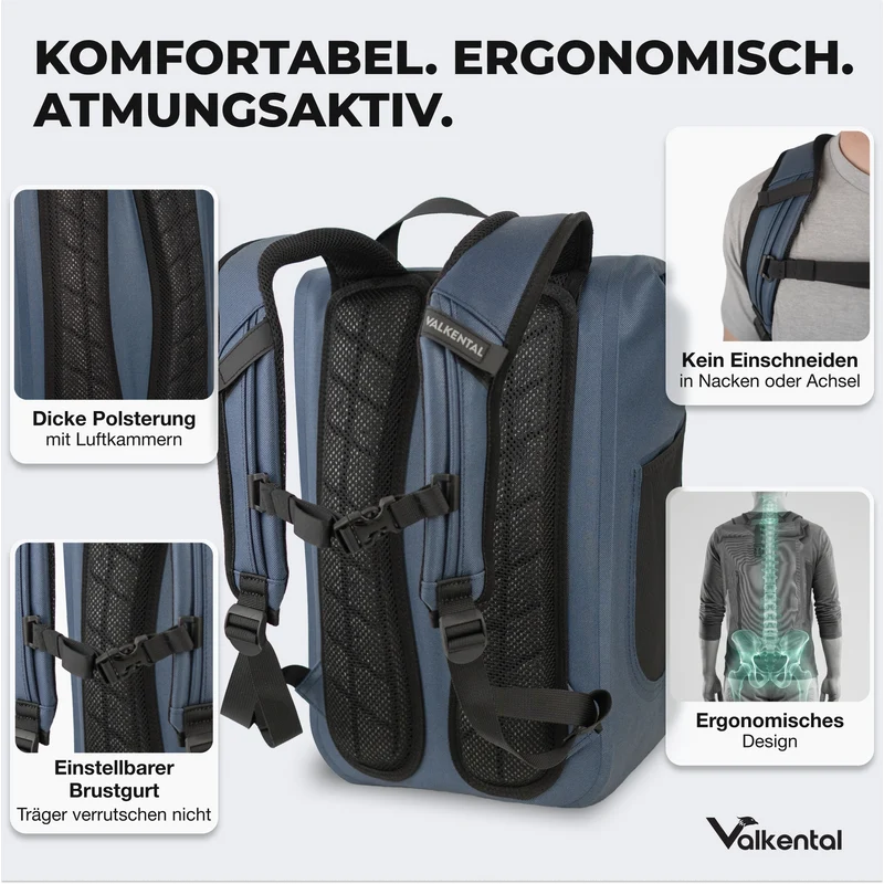 Sac à dos imperméable - Sac à dos imperméable et réfléchissant
