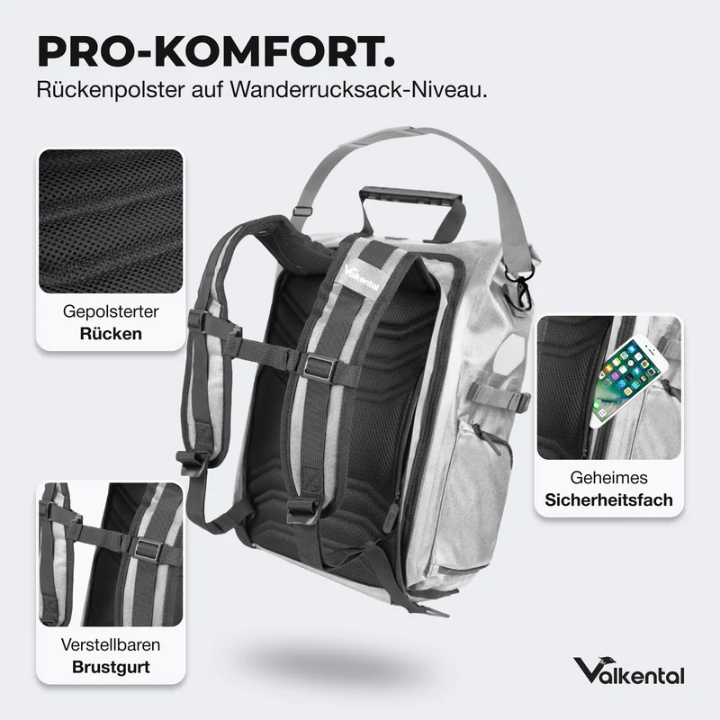Sacoche de vélo ValkPro 3in1 - un multitalent hautement fonctionnel