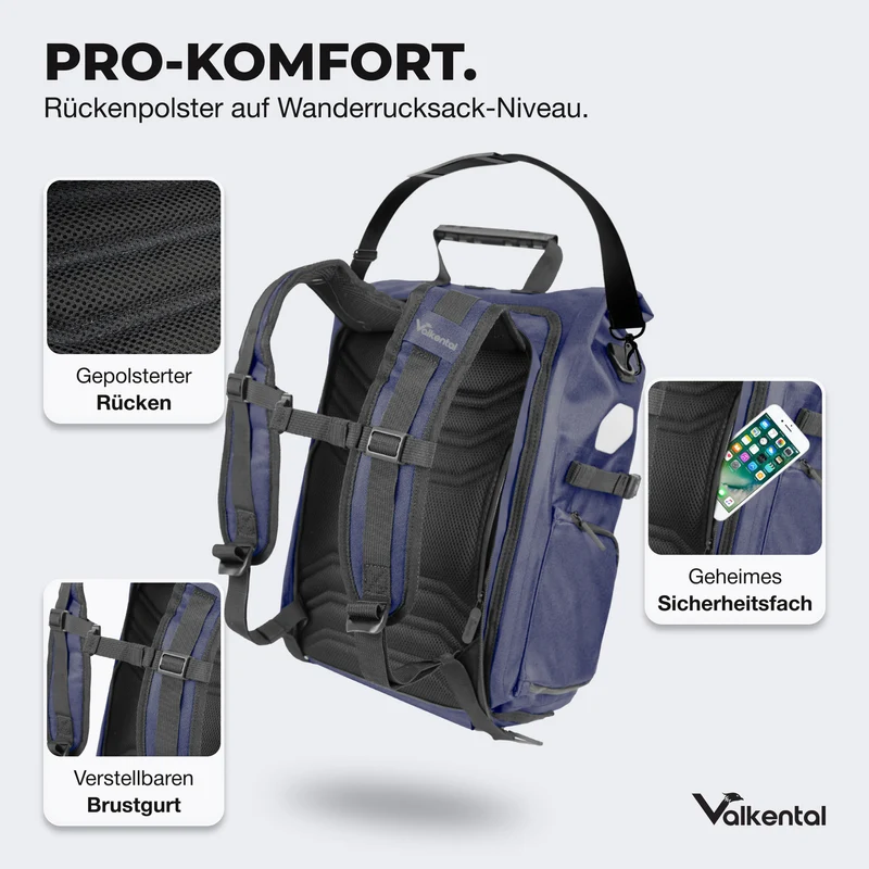 Sacoche de vélo ValkPro 3in1 - un multitalent hautement fonctionnel