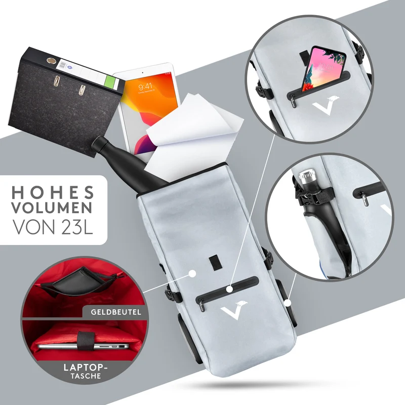 Sacoche de vélo ValkPro 3in1 - un multitalent hautement fonctionnel