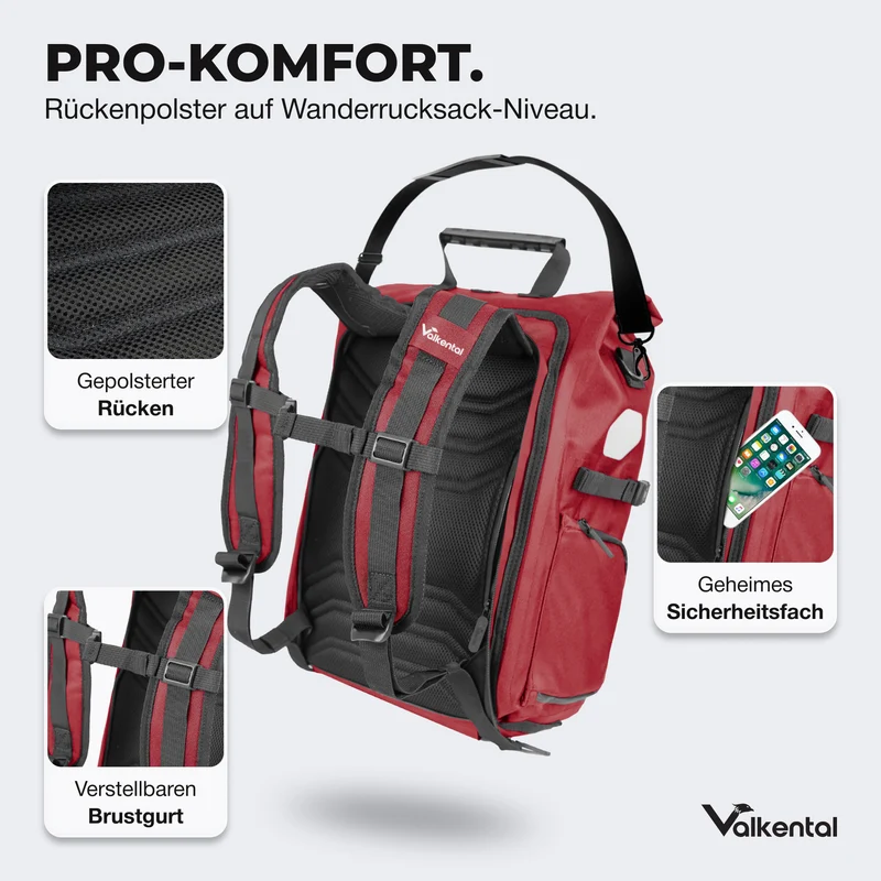 Sacoche de vélo ValkPro 3in1 - un multitalent hautement fonctionnel