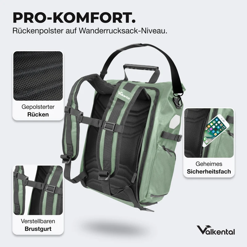 Sacoche de vélo ValkPro 3in1 - un multitalent hautement fonctionnel