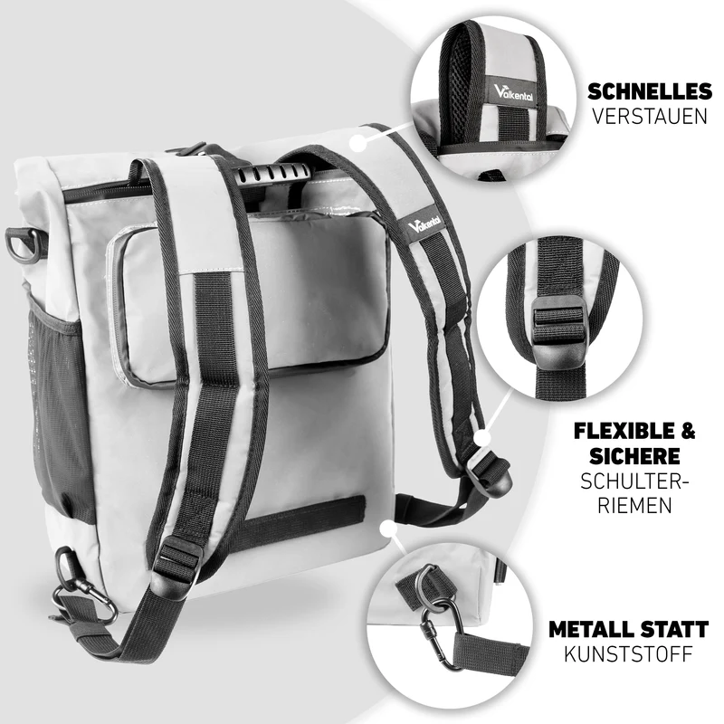ValkOne Light - Sac de vélo 3 en 1 - idéal pour ton quotidien ! - Produit de deuxième choix