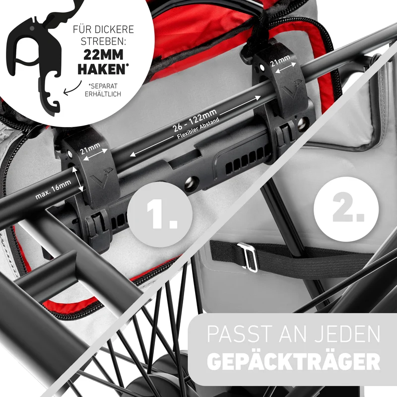 ValkOne Light - Sac de vélo 3 en 1 - idéal pour ton quotidien ! - Produit de deuxième choix
