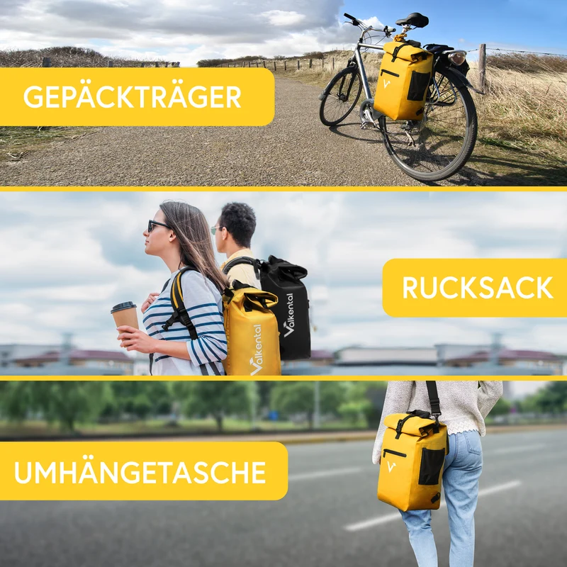 ValkOne 3in1 sacoche de vélo - parfaite pour ton quotidien !