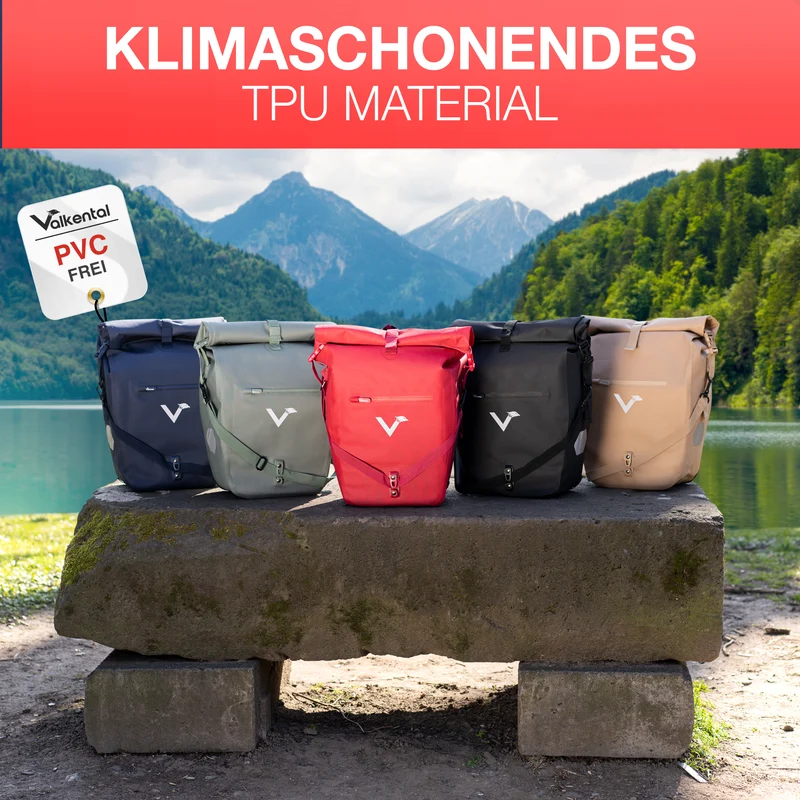 Sac à vélo Urban - Sac de porte-bagages 2 en 1 pratique au look urbain - Produit de deuxième choix