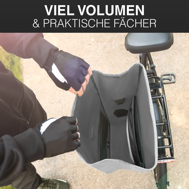 Sac à vélo Urban - Sac de porte-bagages 2 en 1 pratique au look urbain