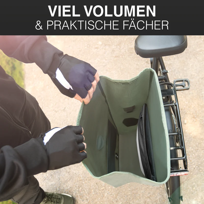 Sac à vélo Urban - Sac de porte-bagages 2 en 1 pratique au look urbain