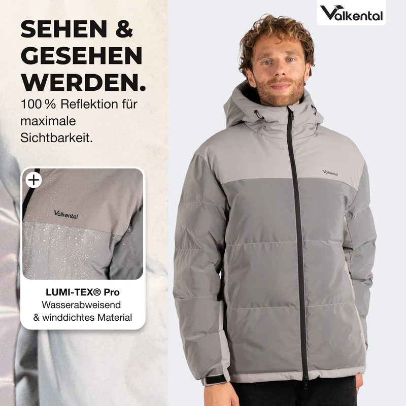 NOUVEAU : Reflective Puffer - Doudoune 100 % réfléchissante - Produit de deuxième choix