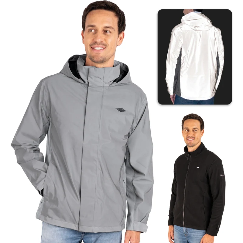 Veste 3 en 1 Smart Jacket - 100 % réfléchissante et imperméable