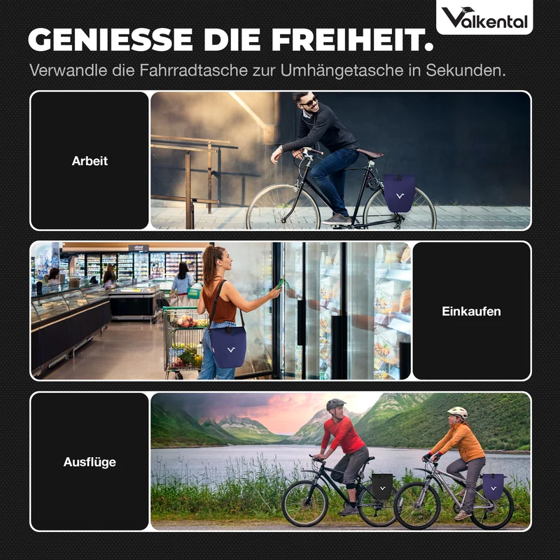 Sac à vélo - grand sac de porte-bagages imperméable - Produit de deuxième choix