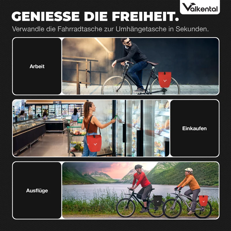 Sac à vélo - grand sac de porte-bagages imperméable - Produit de deuxième choix