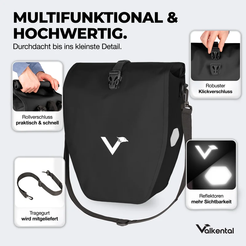 Sac à vélo - grand sac de porte-bagages imperméable - Produit de deuxième choix
