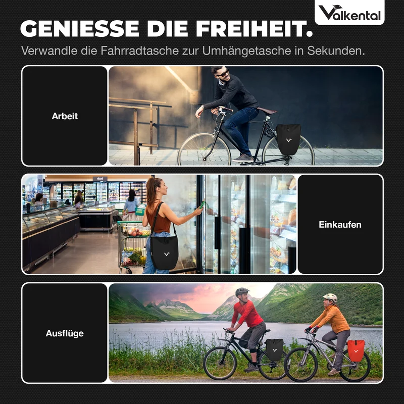Sac à vélo - grand sac de porte-bagages imperméable - Produit de deuxième choix