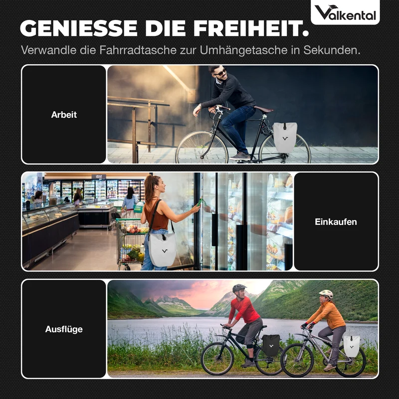 Sac à vélo - grand sac de porte-bagages imperméable - Produit de deuxième choix