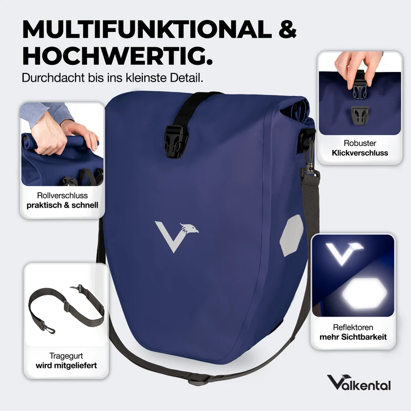 Sac à vélo - grand sac de porte-bagages imperméable - Produit de deuxième choix