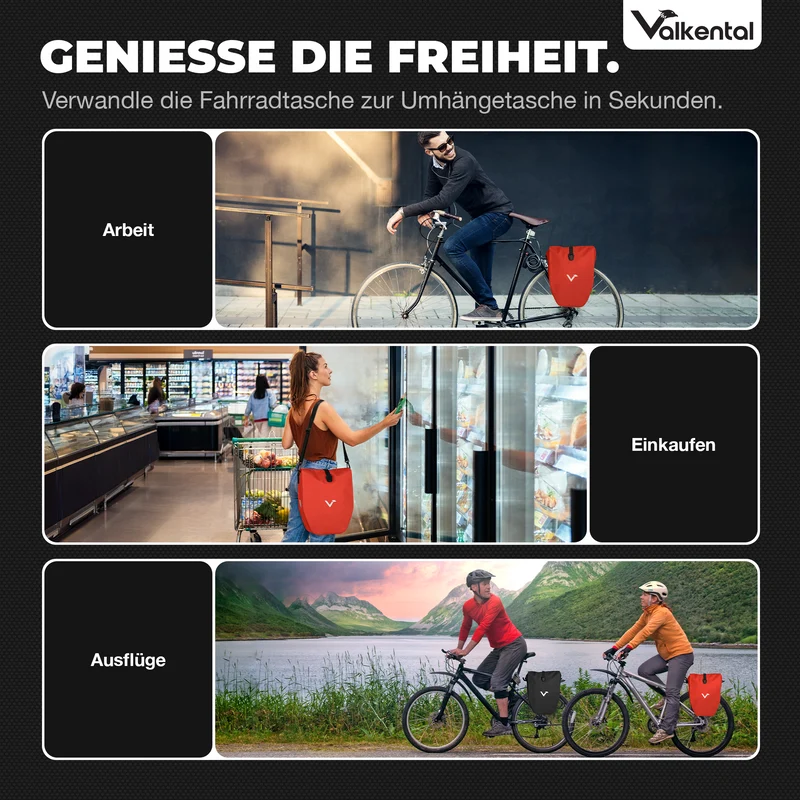 Sac à vélo - grand sac de porte-bagages imperméable - Produit de deuxième choix