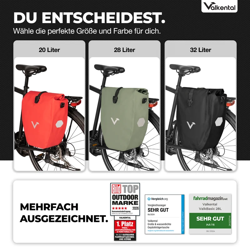 Sac à vélo - grand sac de porte-bagages imperméable - Produit de deuxième choix