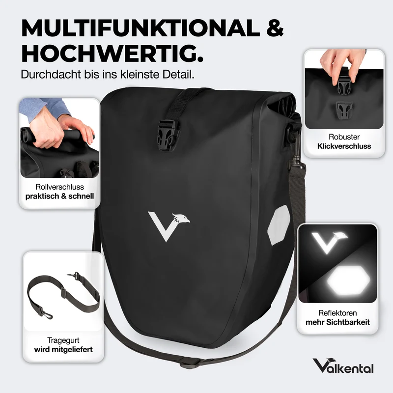 Sac à vélo - grand sac de porte-bagages imperméable - Produit de deuxième choix
