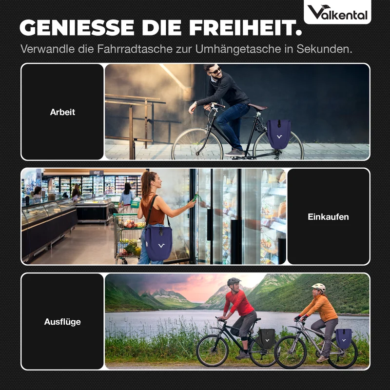 Sac à vélo - grand sac de porte-bagages imperméable - Produit de deuxième choix