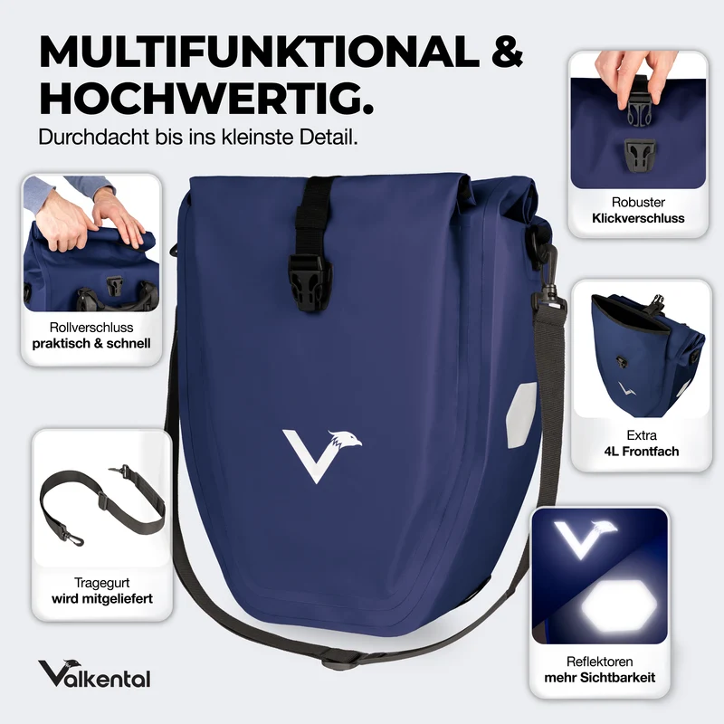 Sac à vélo - grand sac de porte-bagages imperméable - Produit de deuxième choix