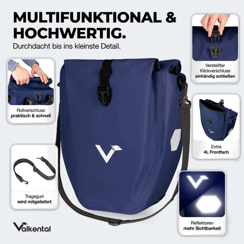 Sac à vélo - grand sac de porte-bagages imperméable - Produit de deuxième choix